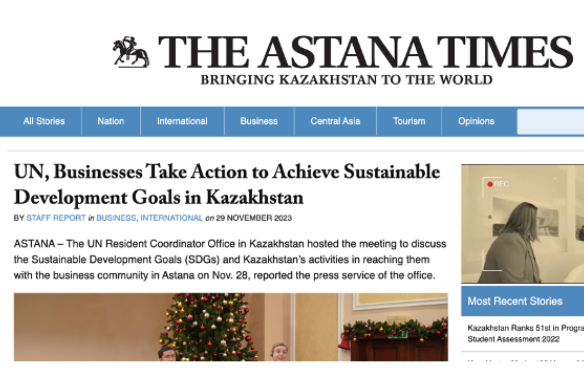 The Astana Times | November 29, 2023