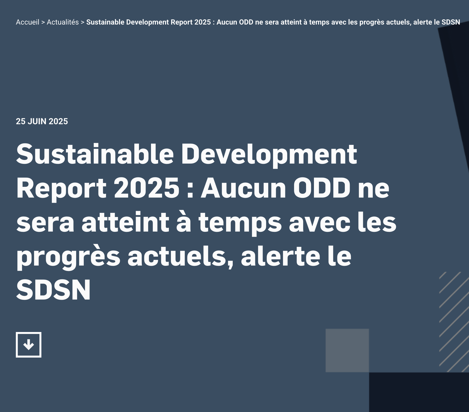 Pacte mondial de l'ONU - Réseau France | June 25, 2025