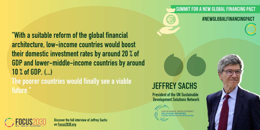 Jeffrey Sachs Focus 2030 Banner